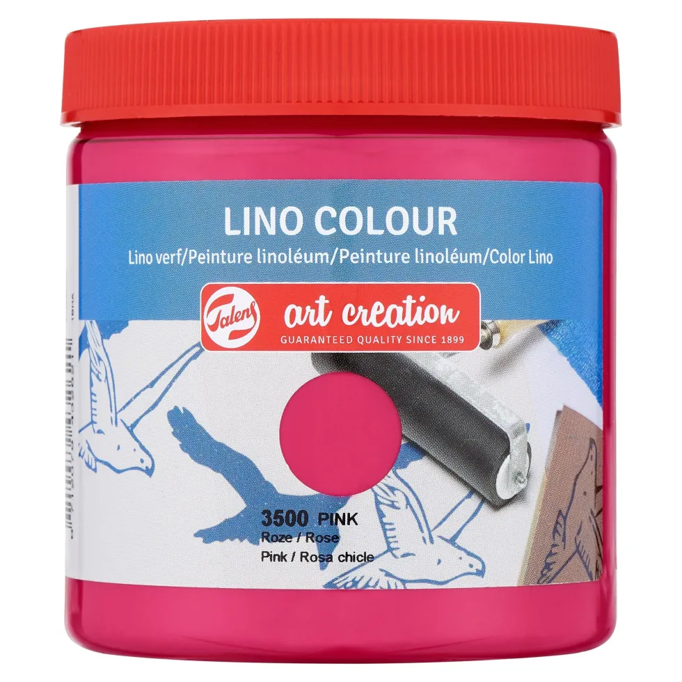 Farba do linorytu Lino Colour - Talens Art Creation - Pink, 250 ml