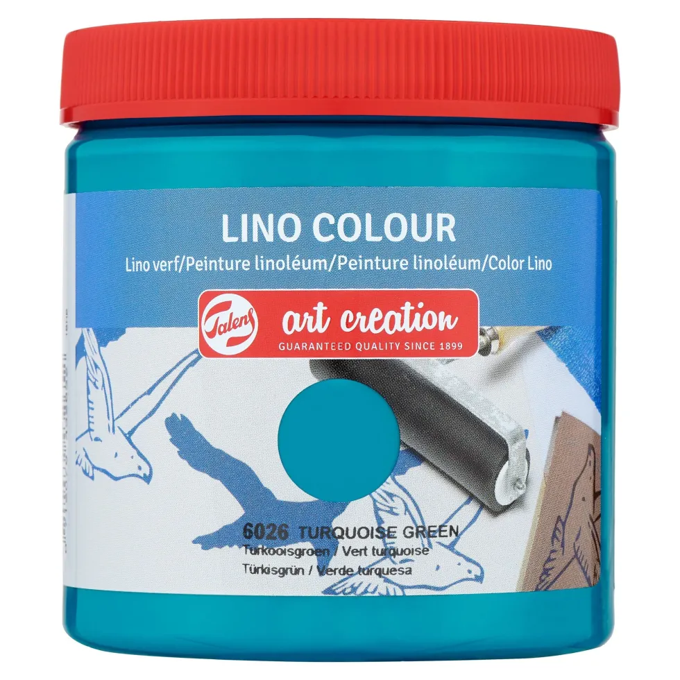 Farba do linorytu Lino Colour - Talens Art Creation - Turquoise Green, 250 ml