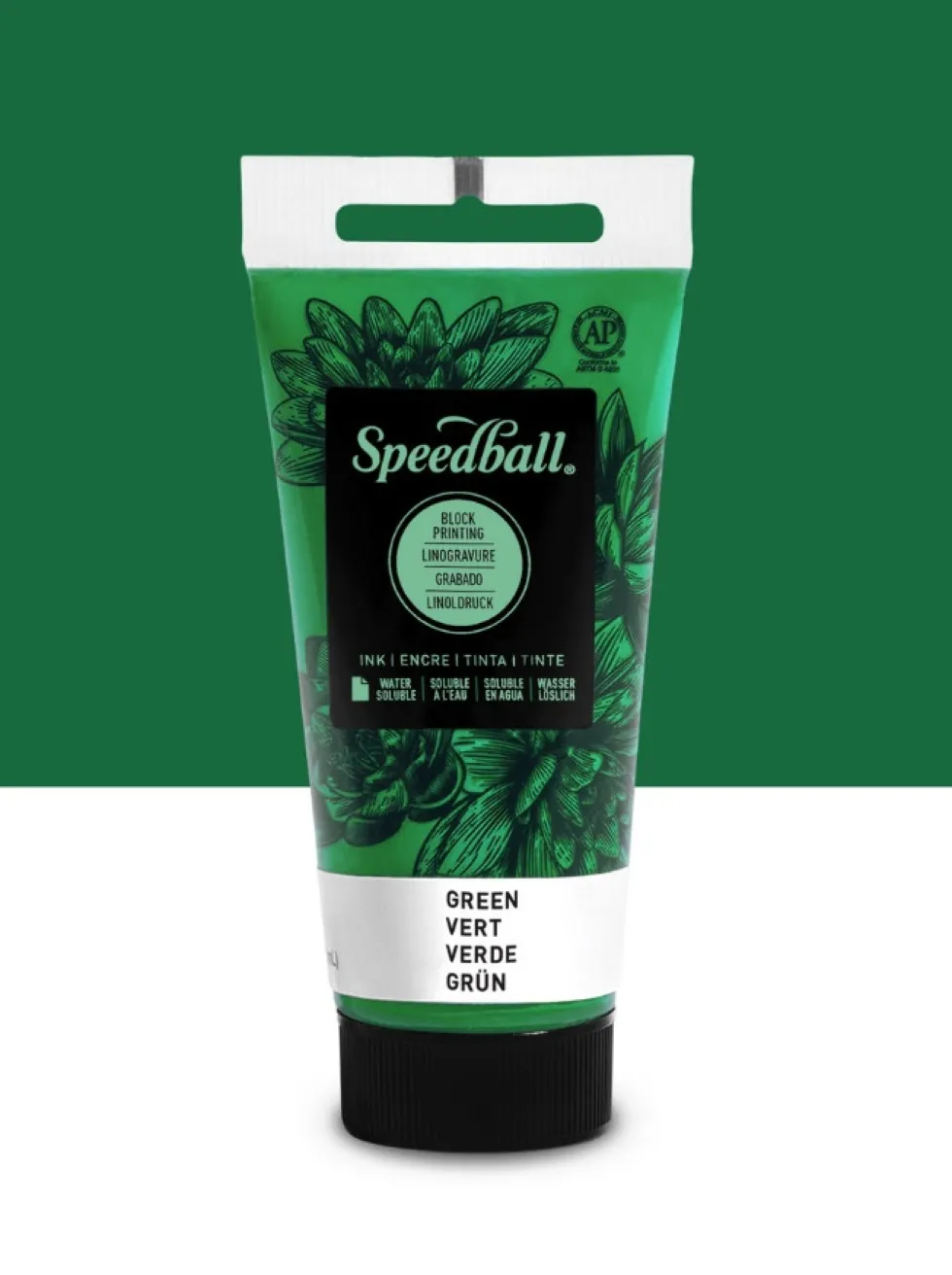 Farba do linorytu Water-Soluble Ink - Speedball - Green 75 ml