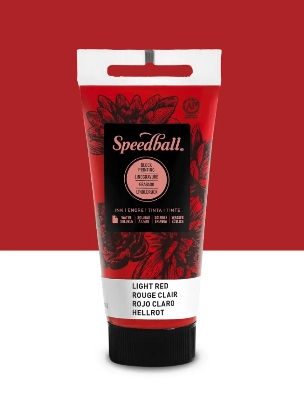 Farba do linorytu Water-Soluble Ink - Speedball - Light Red 75 ml