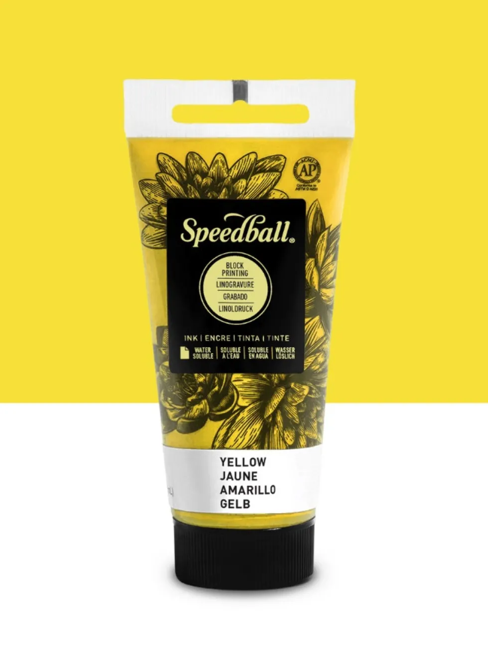 Farba do linorytu Water-Soluble Ink - Speedball - Yellow 75 ml