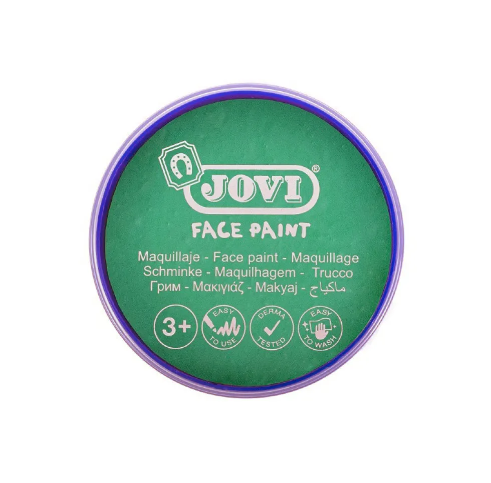 Farba do malowania twarzy - Jovi - seledynowa 8 ml