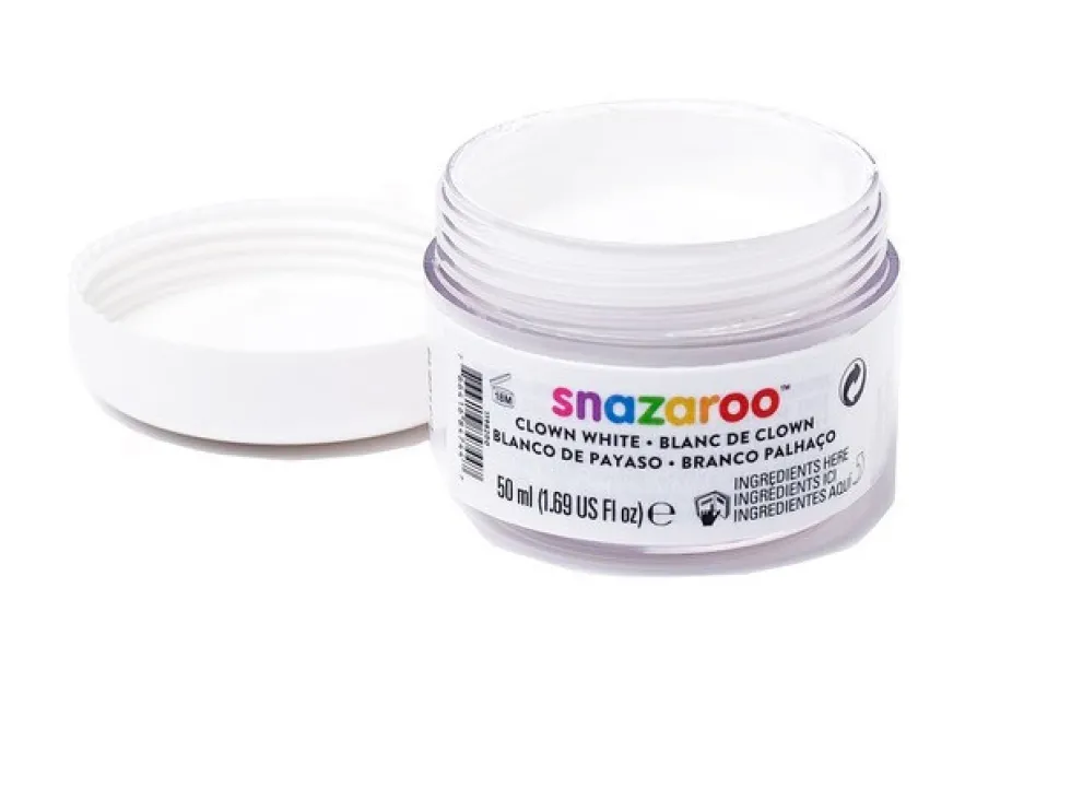 Farba do malowania twarzy - Snazaroo - biel klauna, 50 ml