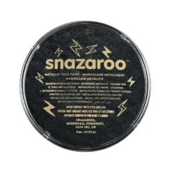 Farba do malowania twarzy - Snazaroo - Metallic Electric Black, 18 ml