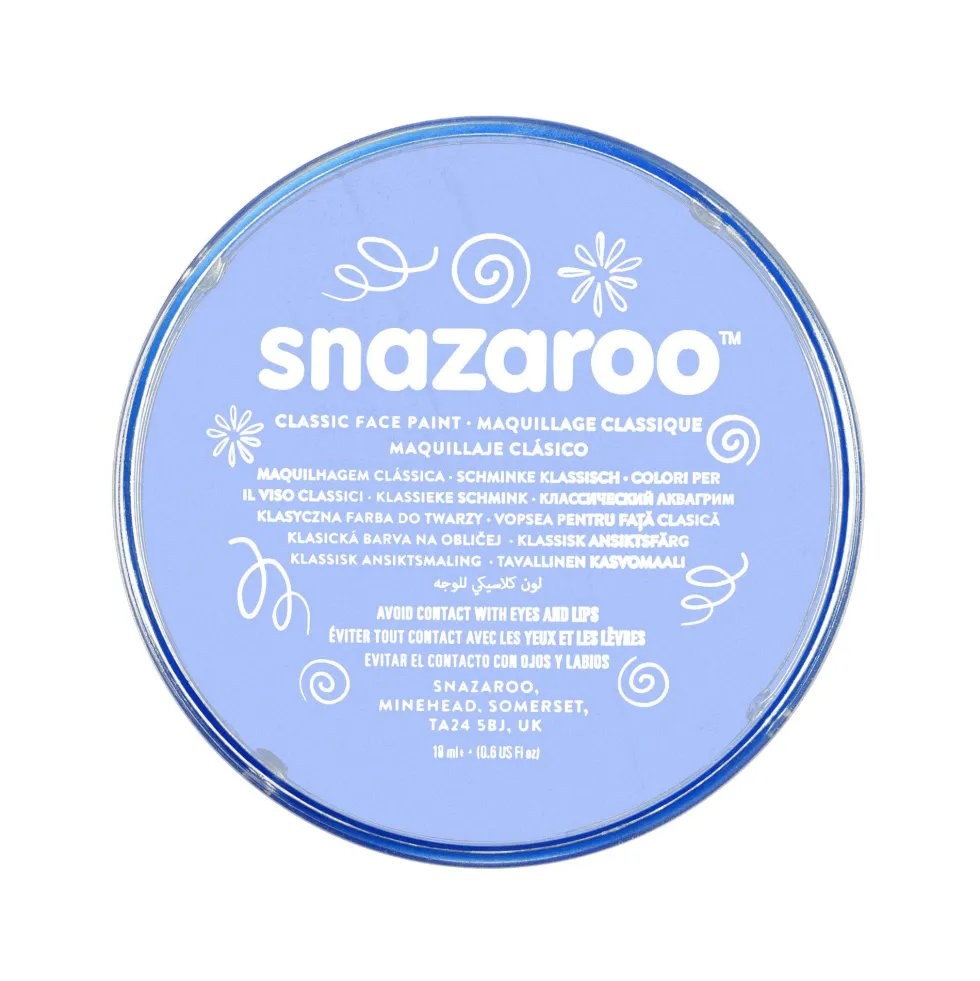 Farba do malowania twarzy - Snazaroo - Pale Blue, 18 ml
