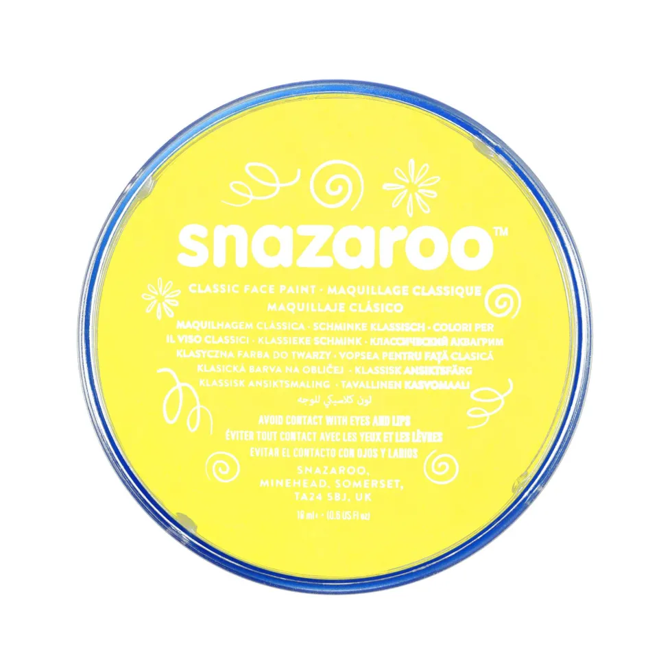 Farba do malowania twarzy - Snazaroo - Pale Yellow, 18 ml