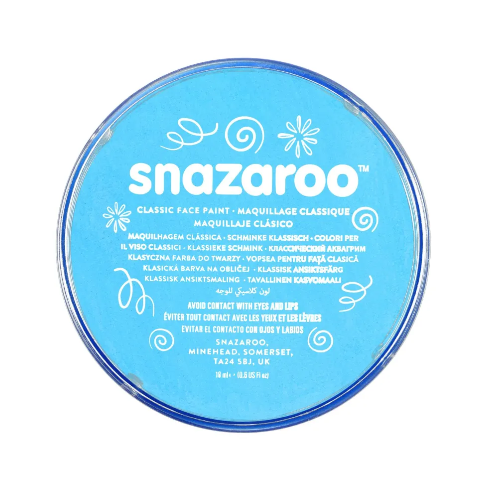 Farba do malowania twarzy - Snazaroo - turkusowa, 18 ml