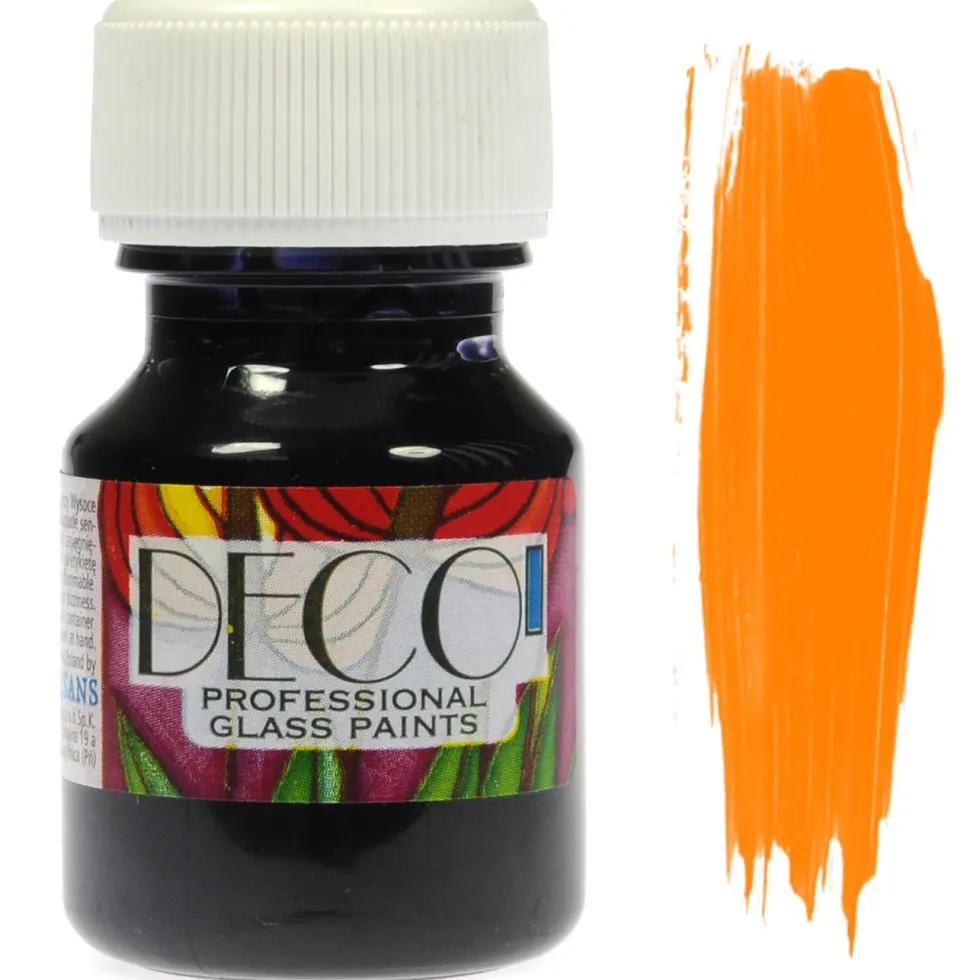 Farba do szkła witrażowa Deco - Renesans - ciemnożółta, 30 ml