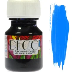 Farba do szkła witrażowa Deco - Renesans - jasnoniebieska, 30 ml