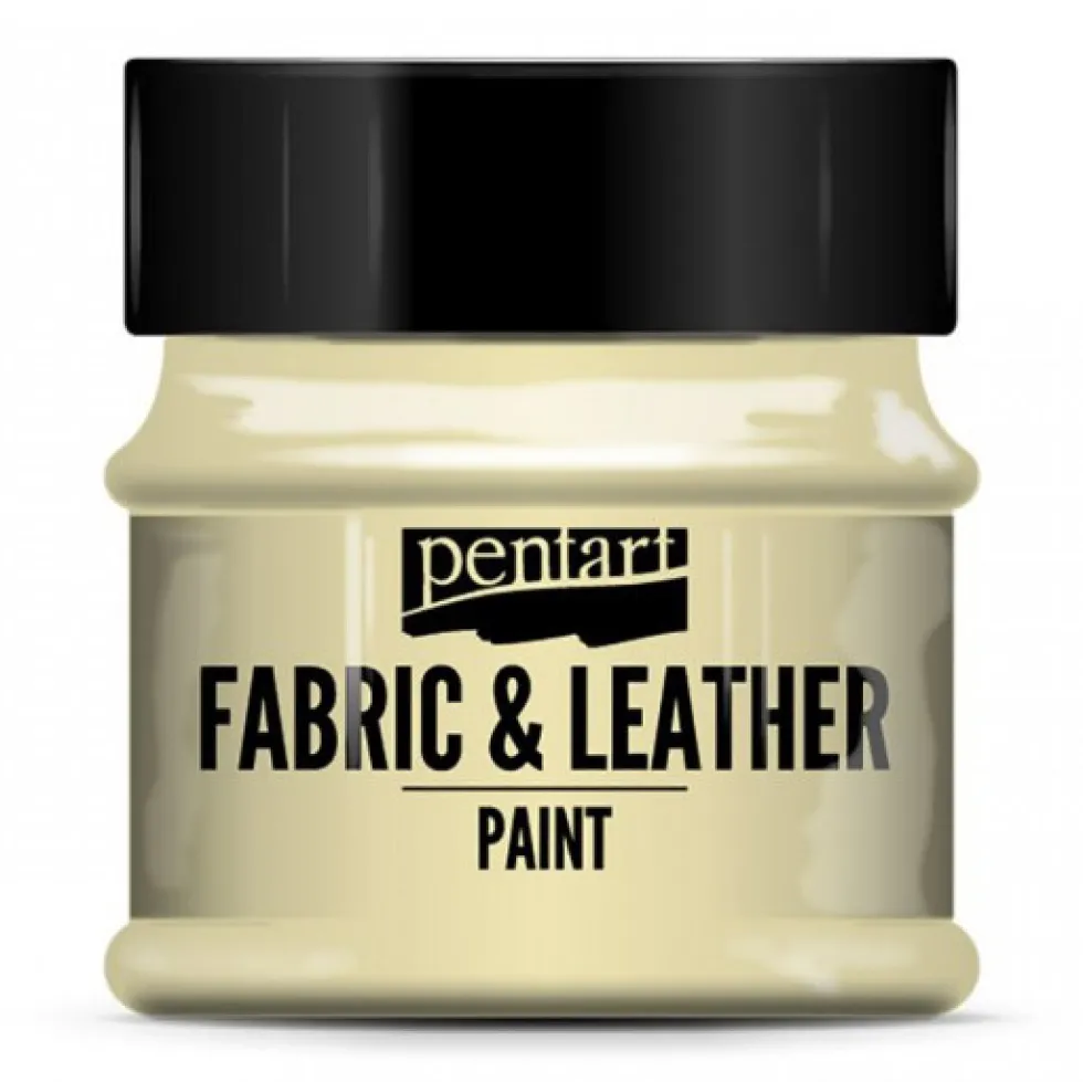 Farba do tkanin i skór - Pentart - beżowa, 50 ml