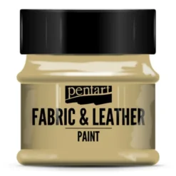 Farba do tkanin i skór - Pentart - jasnobrązowa, 50 ml