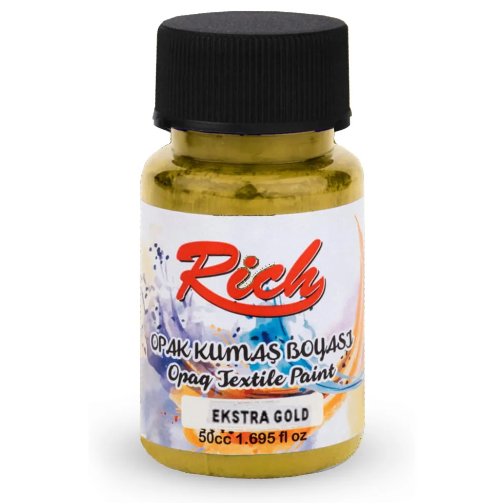 Farba do tkanin Metallic - Rich - Extra Gold, 50 ml