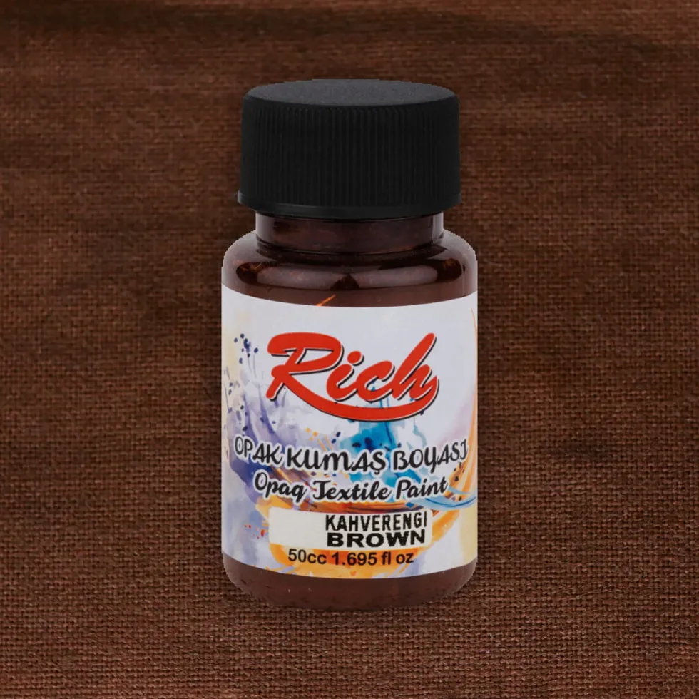 Farba do tkanin Opaque - Rich - Brown, 50 ml