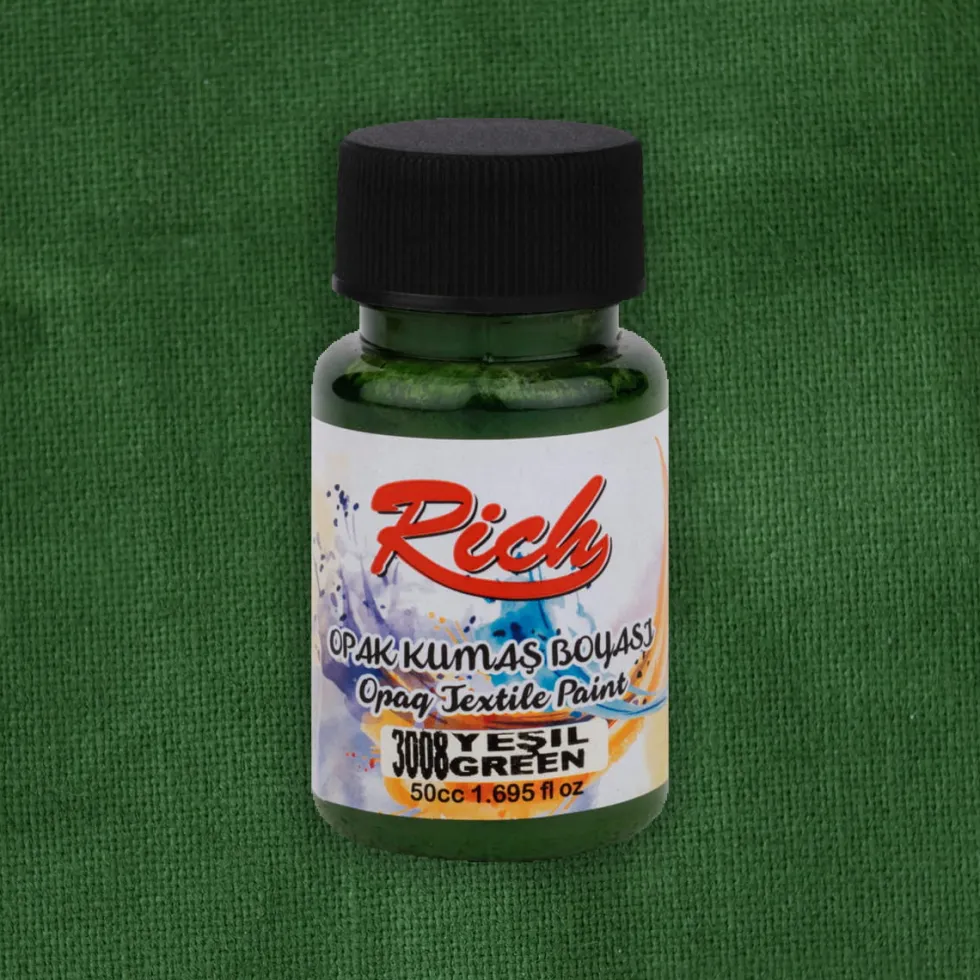 Farba do tkanin Opaque - Rich - Green, 50 ml