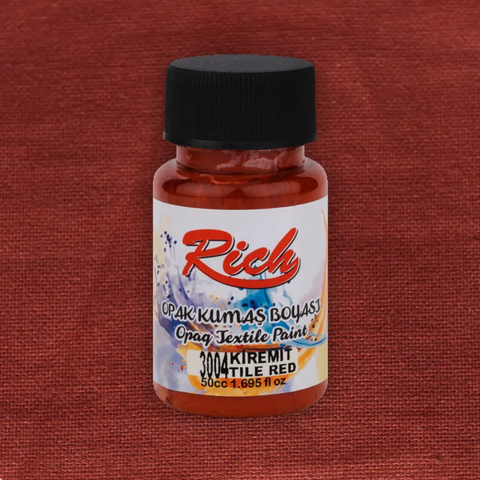 Farba do tkanin Opaque - Rich - Tile Red, 50 ml