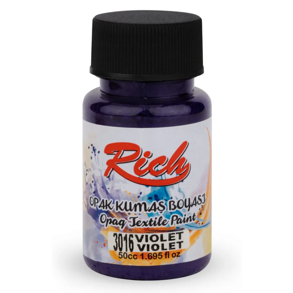 Farba do tkanin Opaque - Rich - Violet, 50 ml