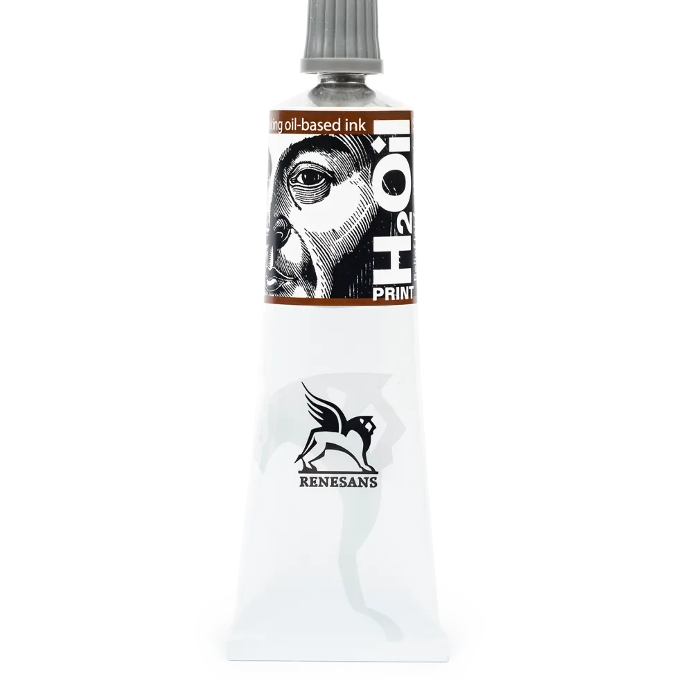 Farba graficzna do linorytu H2Oil Print - Renesans - Sepia, 60 ml