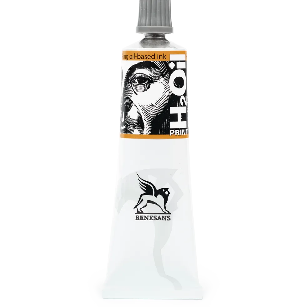 Farba graficzna do linorytu H2Oil Print - Renesans - Ugier Żółty, 60 ml