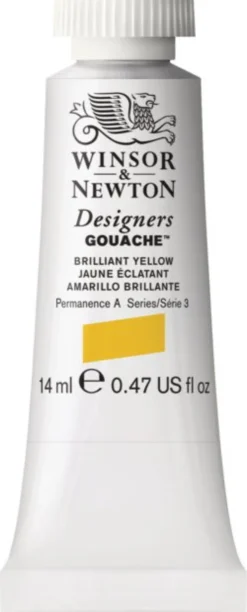 Farba gwasz Designers Gouache - Winsor & Newton - Brilliant Yellow, 14 ml