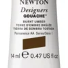 Farba gwasz Designers Gouache - Winsor & Newton - Burnt Umber, 14 ml