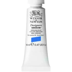 Farba gwasz Designers Gouache - Winsor & Newton - Cerulean Blue, 14 ml