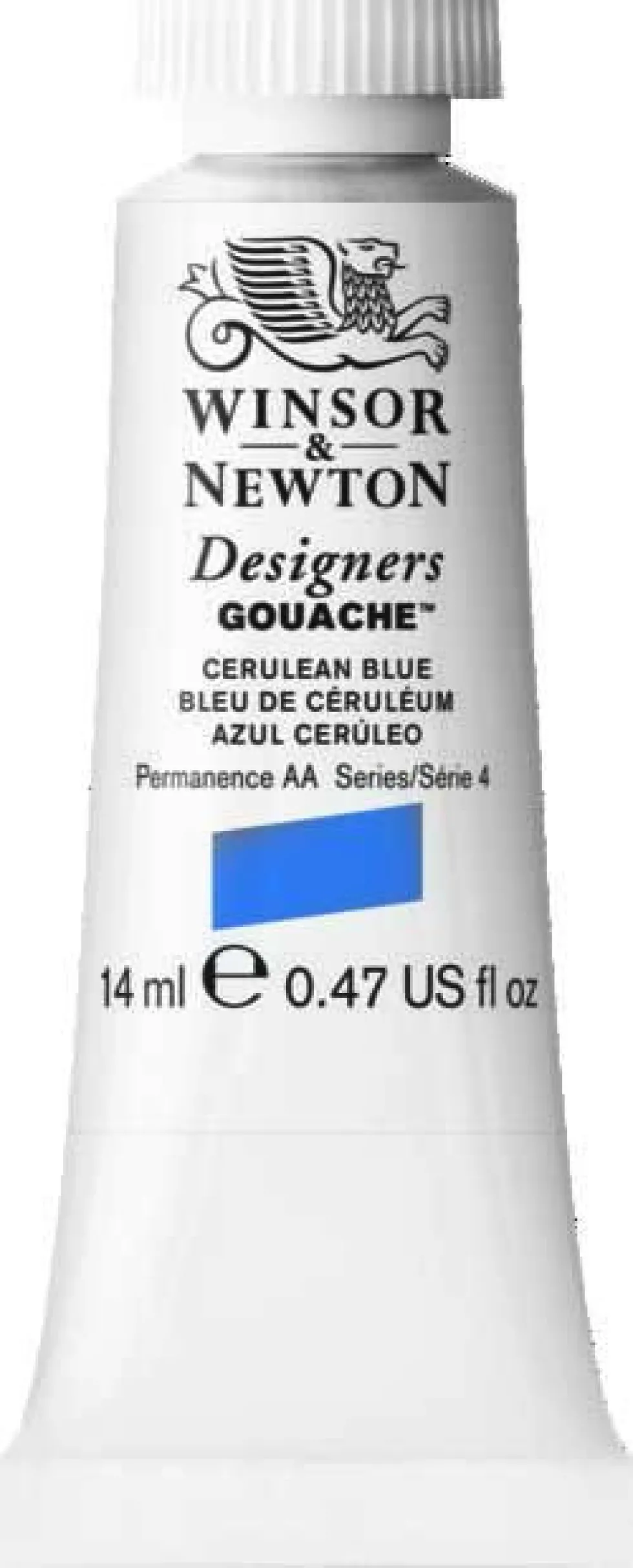 Farba gwasz Designers Gouache - Winsor & Newton - Cerulean Blue, 14 ml