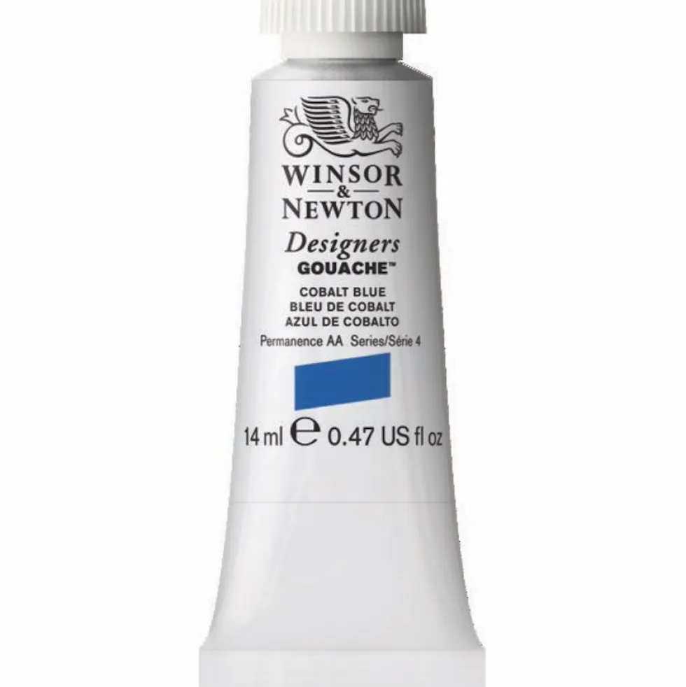 Farba gwasz Designers Gouache - Winsor & Newton - Cobalt Light Blue, 14 ml