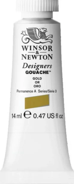 Farba gwasz Designers Gouache - Winsor & Newton - Gold, 14 ml
