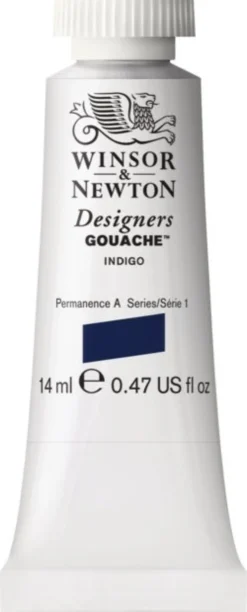 Farba gwasz Designers Gouache - Winsor & Newton - Indigo, 14 ml
