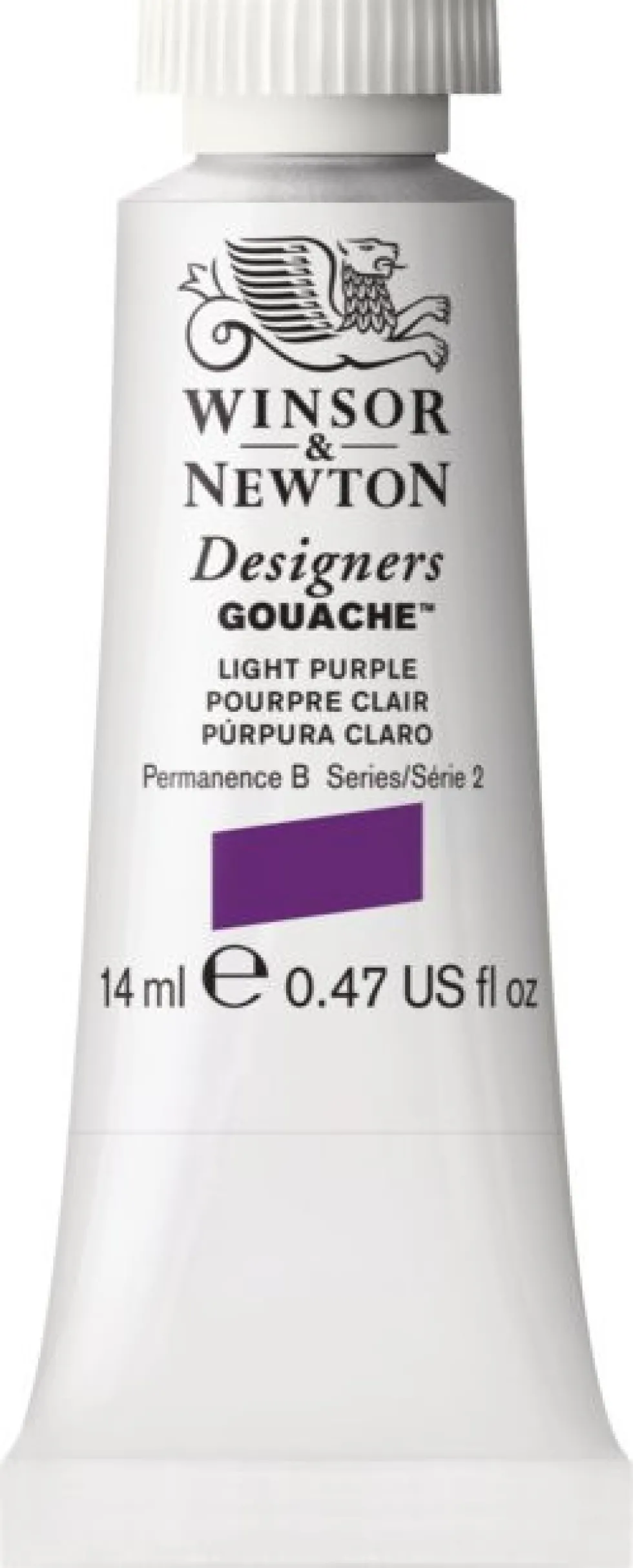 Farba gwasz Designers Gouache - Winsor & Newton - Light Purple, 14 ml