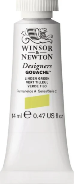 Farba gwasz Designers Gouache - Winsor & Newton - Linden Green, 14 ml