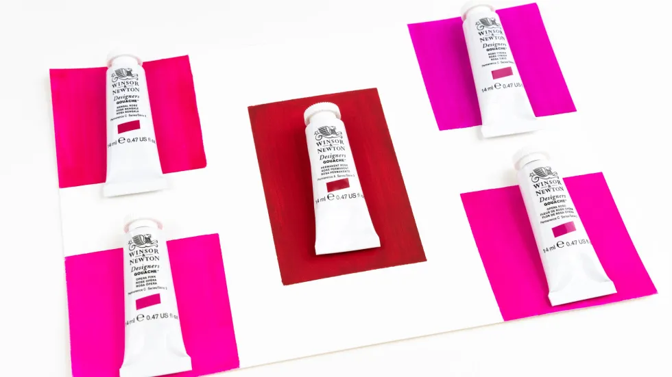 Farba gwasz Designers Gouache - Winsor & Newton - Opera Pink, 14 ml