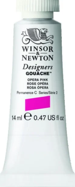 Farba gwasz Designers Gouache - Winsor & Newton - Opera Pink, 14 ml