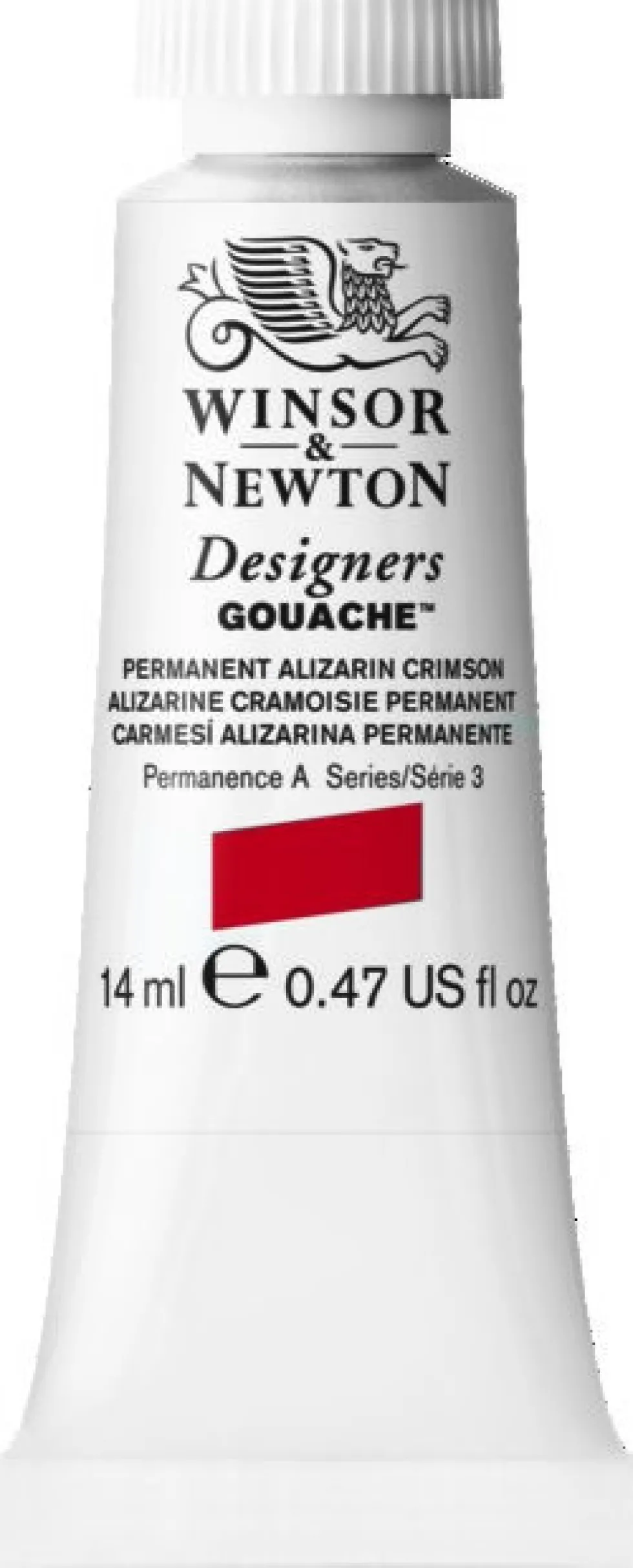 Farba gwasz Designers Gouache - Winsor & Newton - Permanent Alizarine Crimson, 14 ml