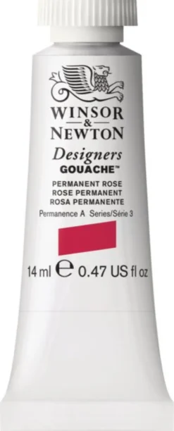 Farba gwasz Designers Gouache - Winsor & Newton - Permanent Rose, 14 ml