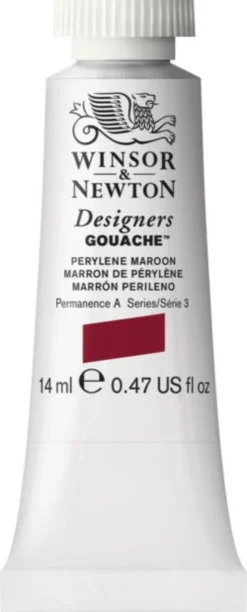 Farba gwasz Designers Gouache - Winsor & Newton - Perylene Maroon, 14 ml