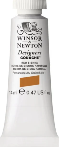Farba gwasz Designers Gouache - Winsor & Newton - Raw Sienna, 14 ml