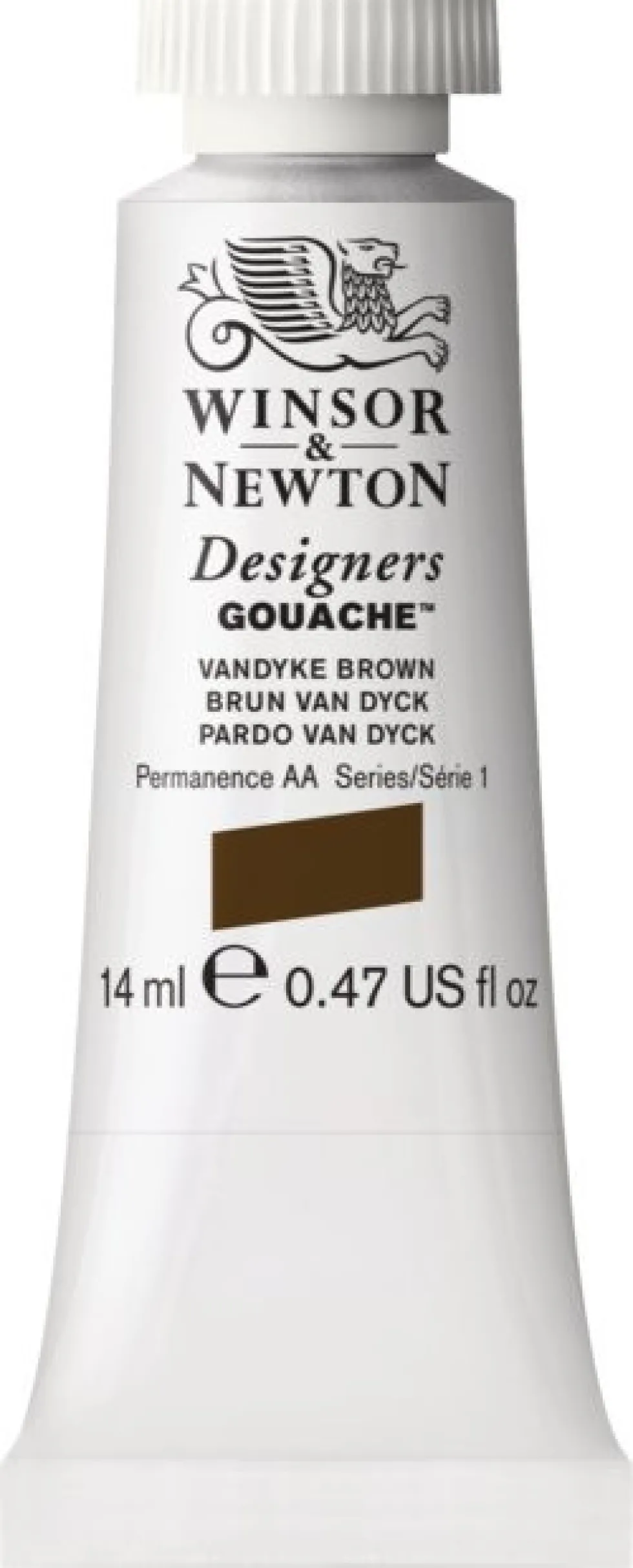 Farba gwasz Designers Gouache - Winsor & Newton - Vandyke Brown, 14 ml