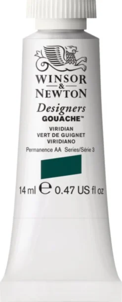 Farba gwasz Designers Gouache - Winsor & Newton - Winsor Green, 14 ml