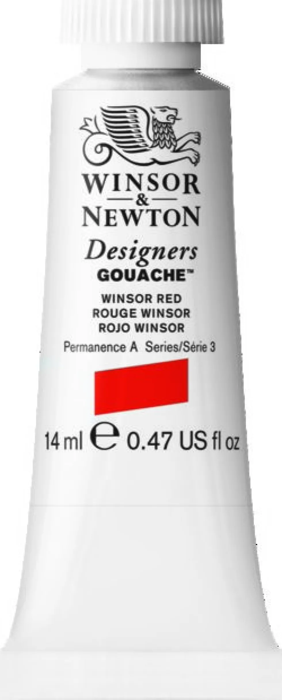 Farba gwasz Designers Gouache - Winsor & Newton - Winsor Red, 14 ml