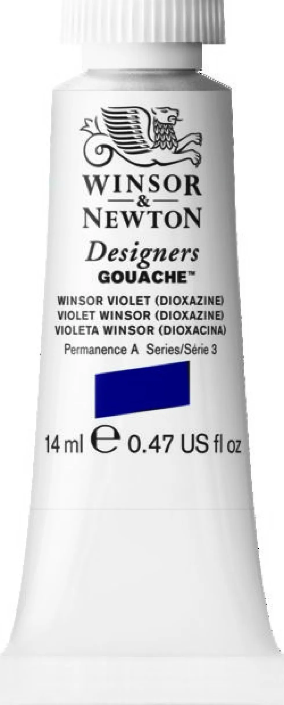 Farba gwasz Designers Gouache - Winsor & Newton - Winsor Violet Dioxazine, 14 ml