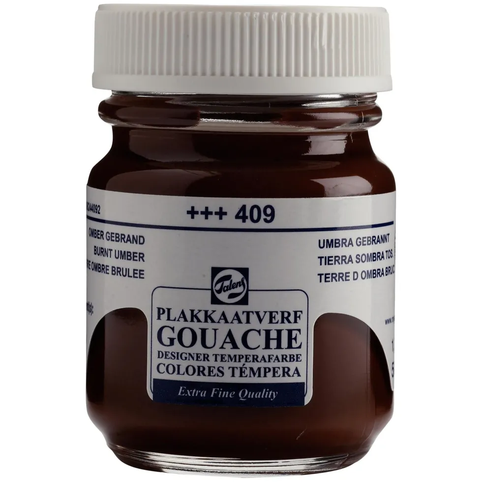 Farba gwasz Gouache Extra Fine - Talens - Burnt Umber, 50 ml