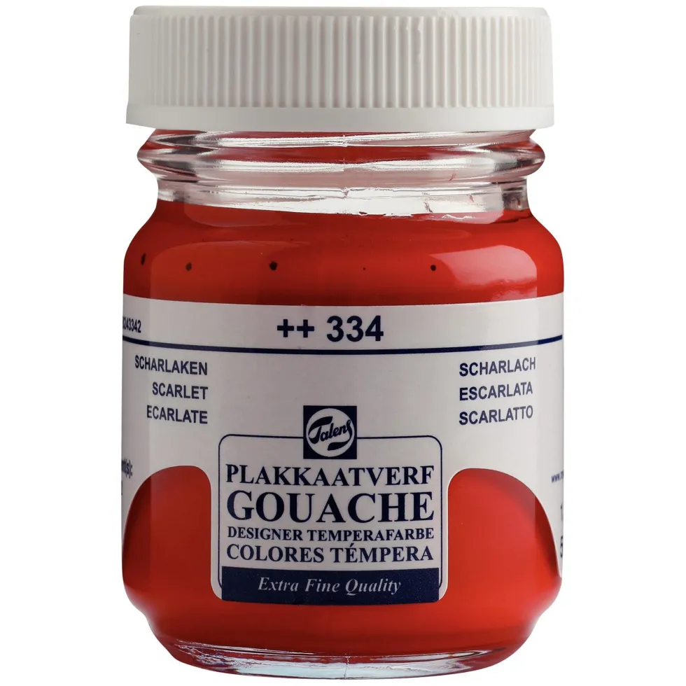 Farba gwasz Gouache Extra Fine - Talens - Scarlet, 50 ml
