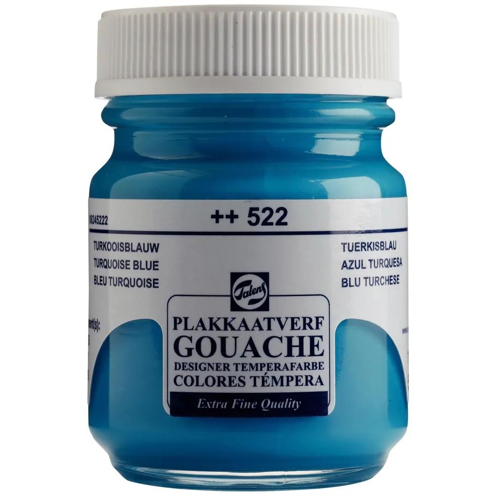 Farba gwasz Gouache Extra Fine - Talens - Turquoise Blue, 50 ml