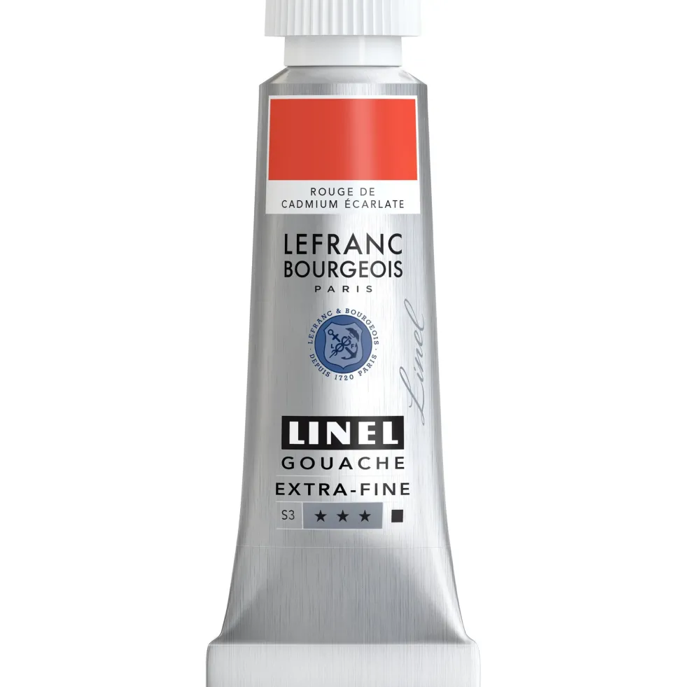 Farba gwasz Linel - Lefranc & Bourgeois - Cadmium Red Scarlet 14 ml
