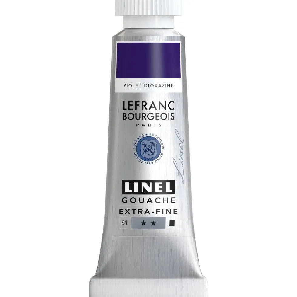 Farba gwasz Linel - Lefranc & Bourgeois - Dioxazine Violet 14 ml