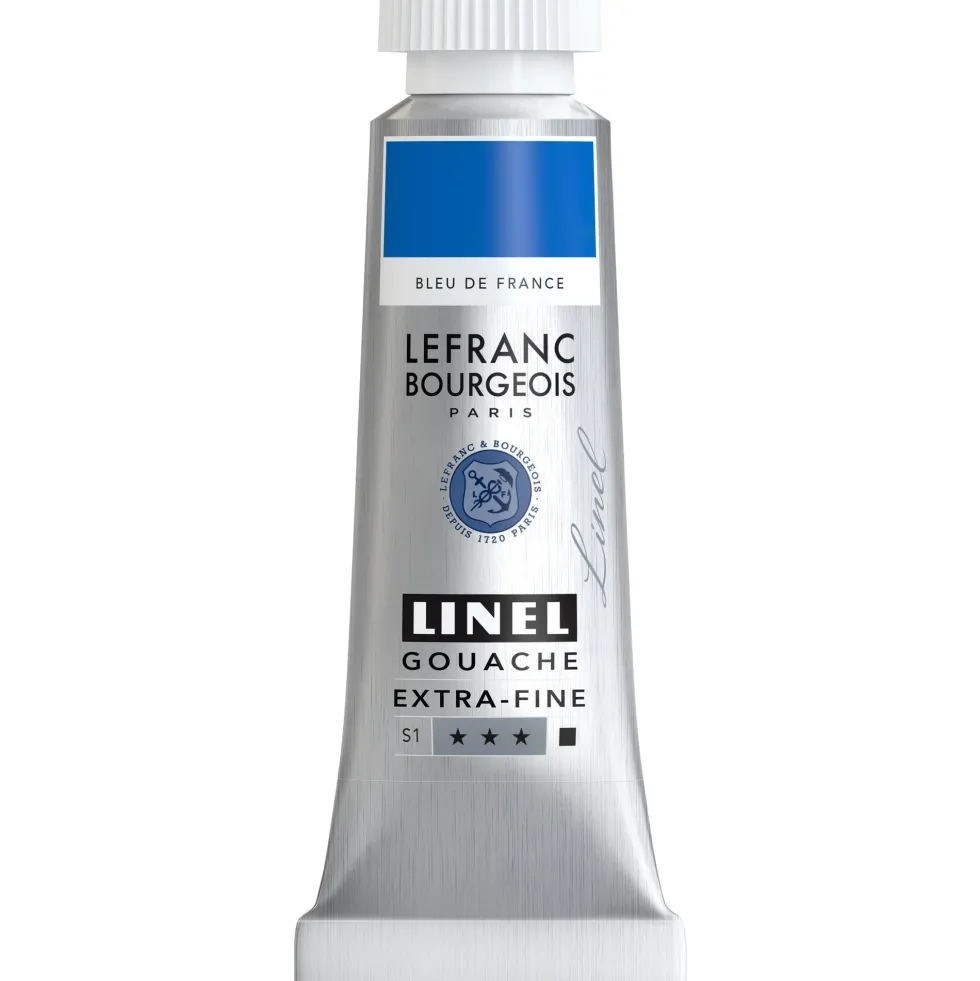 Farba gwasz Linel - Lefranc & Bourgeois - France Blue 14 ml