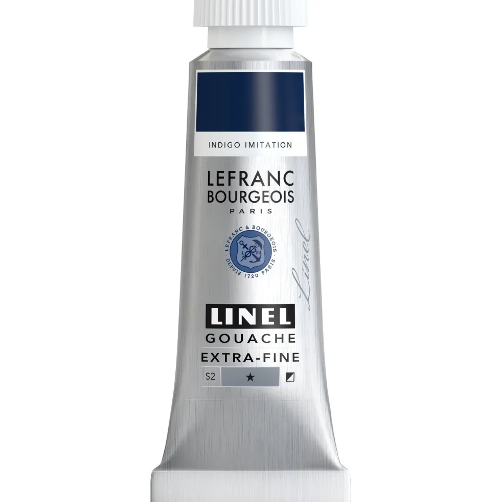 Farba gwasz Linel - Lefranc & Bourgeois - Indigo Imitation 14 ml