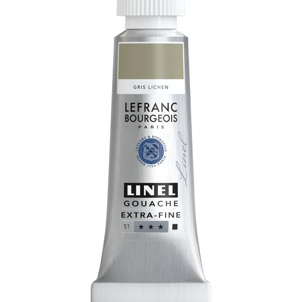 Farba gwasz Linel - Lefranc & Bourgeois - Lichen Grey 14 ml