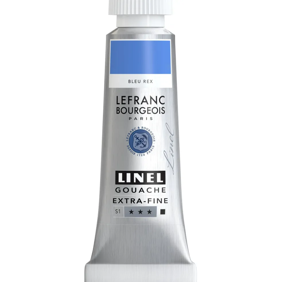 Farba gwasz Linel - Lefranc & Bourgeois - Rex Blue 14 ml